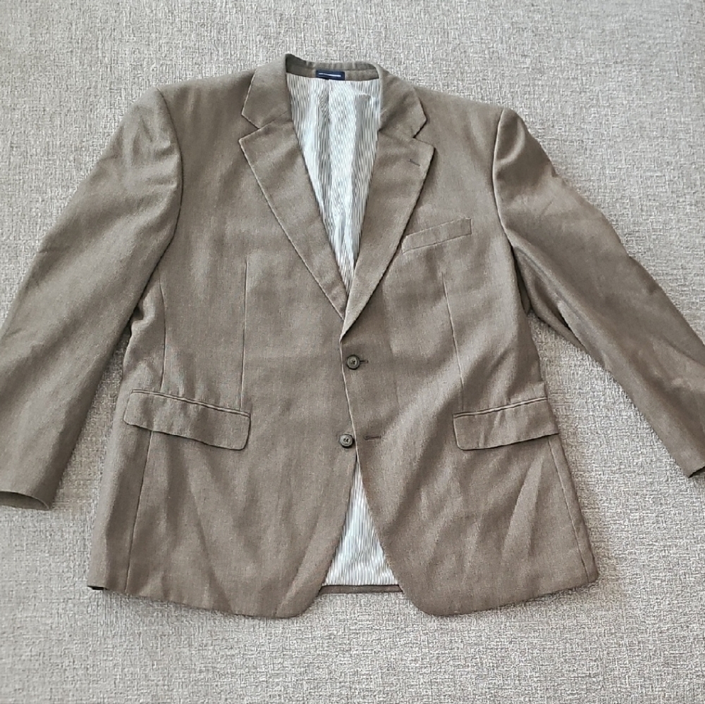 Stafford Essentials Men's Brown Blazer Sports Coat Size 46R